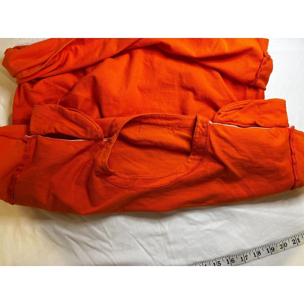 Vintage Malarkey 90s Halloween Long Sleeve Orange Shirt Frankenstein Ghost M - Picture 11 of 12